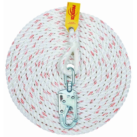 Lifeline, 50 ft Length, Snap Hook, 310 lb. Weight Capacity MPN:AC215A2