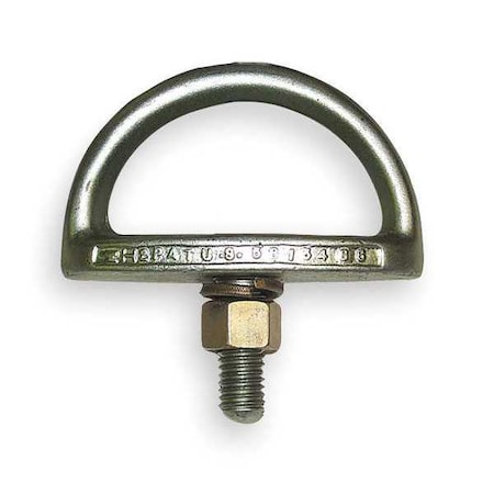 Eyebolt Anchor, 3 5/8 in Length, 310 lb Weigth Capacity, Steel Anchor, Pivot D-Ring MPN:AN112A