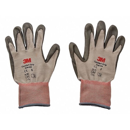 Coated Gloves, Foam Nitrile, Palm, Brown, L 120 PK MPN:CGL-GU