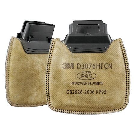 Combination Cartridge/Filter, D3000, Olive, Push to Connect, 3M™ Secure Click™ Facepieces MPN:D3076HF