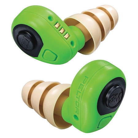 EEP Rubber Vinyl Electronic Ear Plugs, Multiple Shape, 23 dB, 27 dB, 30 dB, Green MPN:EEP-100