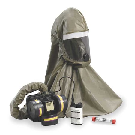 PAPR System, Breathe Easy, Hood, Belt-Mount, Integrated, Universal MPN:FR-57L10