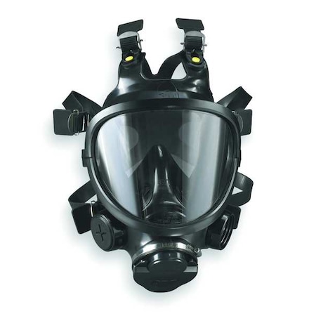 FR-M40 Gas Mask, Butyl Rubber, 6 Suspension Points, M Mask Size, 0 Canisters Included, Not Rated MPN:FR-7800B-M