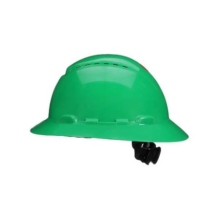 Full Brim SecureFit™ Full Brim Hard Hat, Type 1, Class C, Ratchet (4-Point), Green MPN:H-804SFV-UV