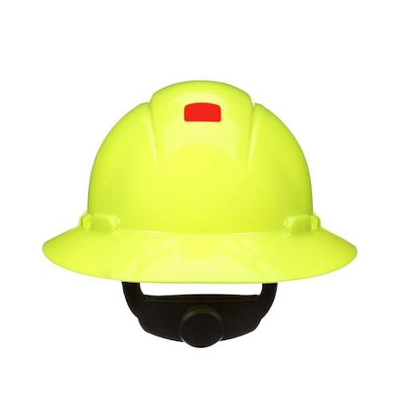 SecureFit, Full Brim Hard Hat, Type 1, Class E, Type 1, Class G, Ratchet (4-Point), Hi-Viz Yellow MPN:H-809SFR-UV