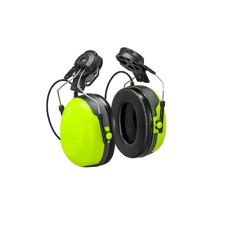 Earmuffs, Hi-Visibility Yellow, Foldable MPN:HT52P3E-112