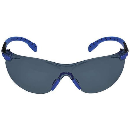 Solus 1000, Safety Glasses, Scotchgard Anti-Fog & Anti-Scratch, Gray Lens, Blue/Black Frame MPN:S1102SGAF
