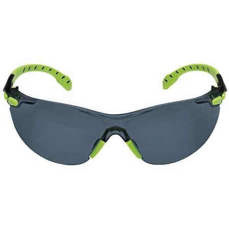 Solus 1000, Safety Glasses, Scotchgard Anti-Fog & Anti-Scratch, Gray Lens, Green/Black Frame MPN:S1202SGAF
