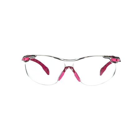 Series 1000, Safety Glasses, Scotchgard Anti-Fog & Anti-Scratch, Clear Lens, Pink/Black Frame MPN:S1401SGAF