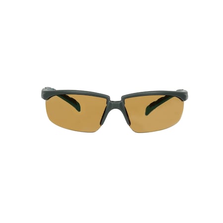 Series 2000, Safety Glasses, Anti-Fog & Anti-Scratch, Brown Lens, Gray Frame, Half-Frame, 20 PK MPN:S2005SGAF-BGR