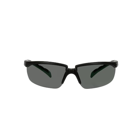 Series 2000, Safety Glasses, Anti-Scratch, Green/Black Frame, 20 PK MPN:S2030AS-BLK