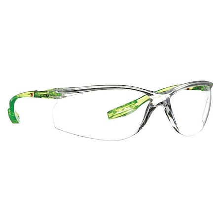 CCS, Safety Glasses, Scotchgard Anti-Fog & Anti-Scratch, Clear Lens, Green Frame, Frameless MPN:SCCS01SGAF-GRN