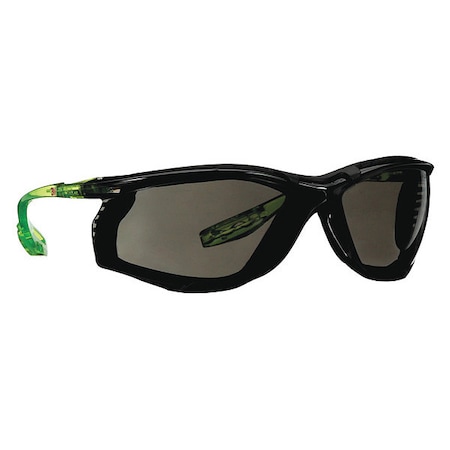 CCS, Safety Glasses, Scotchgard Anti-Fog & Anti-Scratch, Gray Lens, Green Frame, Frameless MPN:SCCS02SGAF-GRN-F