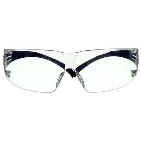 Safety Glasses, SecureFit 200 Series, Scotchgard Anti-Fog, Frameless, Blue Temples, Clear Lens MPN:SF201SGAF-BLU