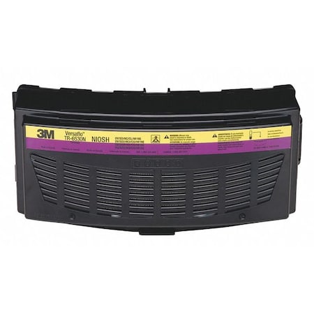 Filter, 3M Versaflo TR-600 Series, OV/AG/HEPA, Snap On/Off Connection, Magenta/Yellow, PK5 MPN:TR-6530N