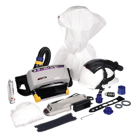 PAPR Kit, Versaflo, Hood with Hard Hat, Belt-Mount/Back-Mount, 4-pt Ratchet, Universal MPN:TR-800-IHK