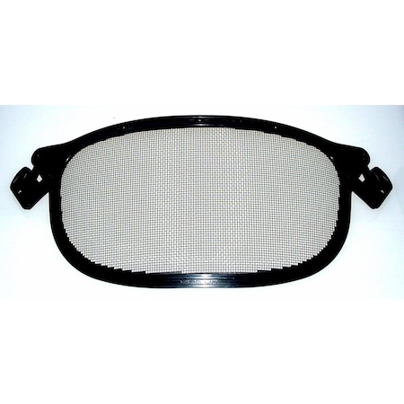 Mesh Face Shield, Black Visor, Steel Mesh MPN:V1A-10P