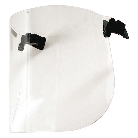 Face Shield, Clear Visor, 8 1/4 in Height, Click and Go Suspension MPN:V2C-10P
