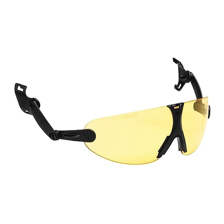 3M, Clip-On Eyewear Anti-Fog & Anti-Scratch, Amber Lens, Amber Frame, Attaches to 3M Hard Hats MPN:V903AF