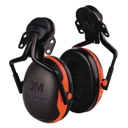 Peltor X1 Hard Hat Mounted Ear Muffs, 21 dB NRR, Passive, Orange MPN:X1P5E