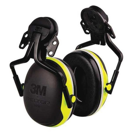 Peltor X4 Hard Hat Mounted Ear Muffs, 25 dB NRR, Passive, Electrically Insulated, Orange MPN:X4P5E
