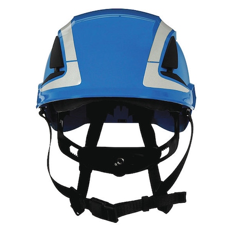 Reflective, Non-Vented, Hard Hat, X5000, ABS, 6 Point Ratchet, Type 1, Class E, Blue MPN:X5003X-ANSI