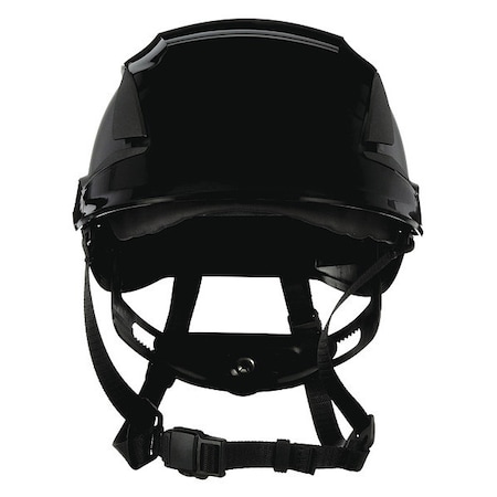 SecureFit Safety Helmet, Front Brim, Type 1, Class C, Vented, Ractchet (6-point), Black MPN:X5012V-ANSI