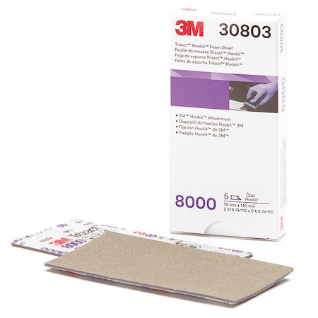 Abrasive Sheet, Foam, 70mm x 140mm Sz, PK5 MPN:30803