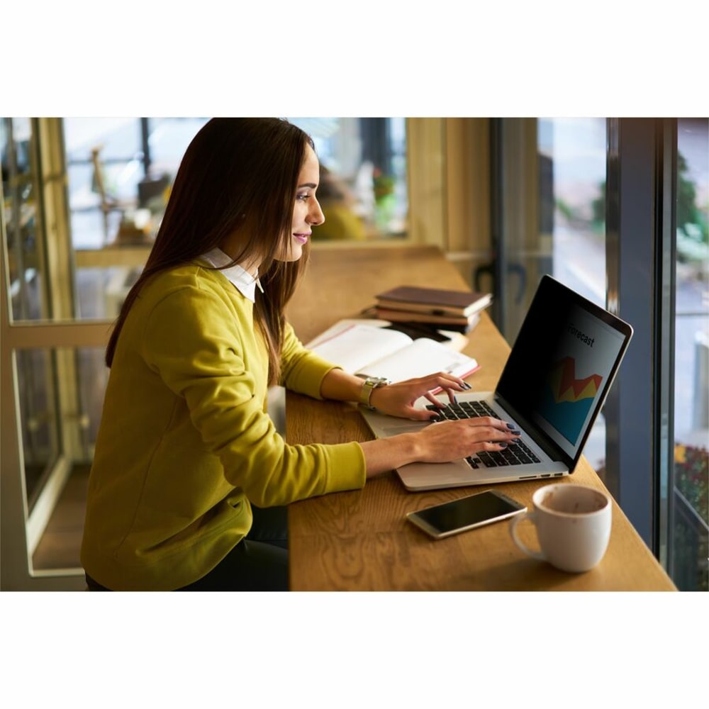 3M Bright Screen Privacy Filter Laptops, 14in Full Screen, 16:9 Aspect Ratio, Reduces Blue Light, Anti-Glare MPN:BP140W9E