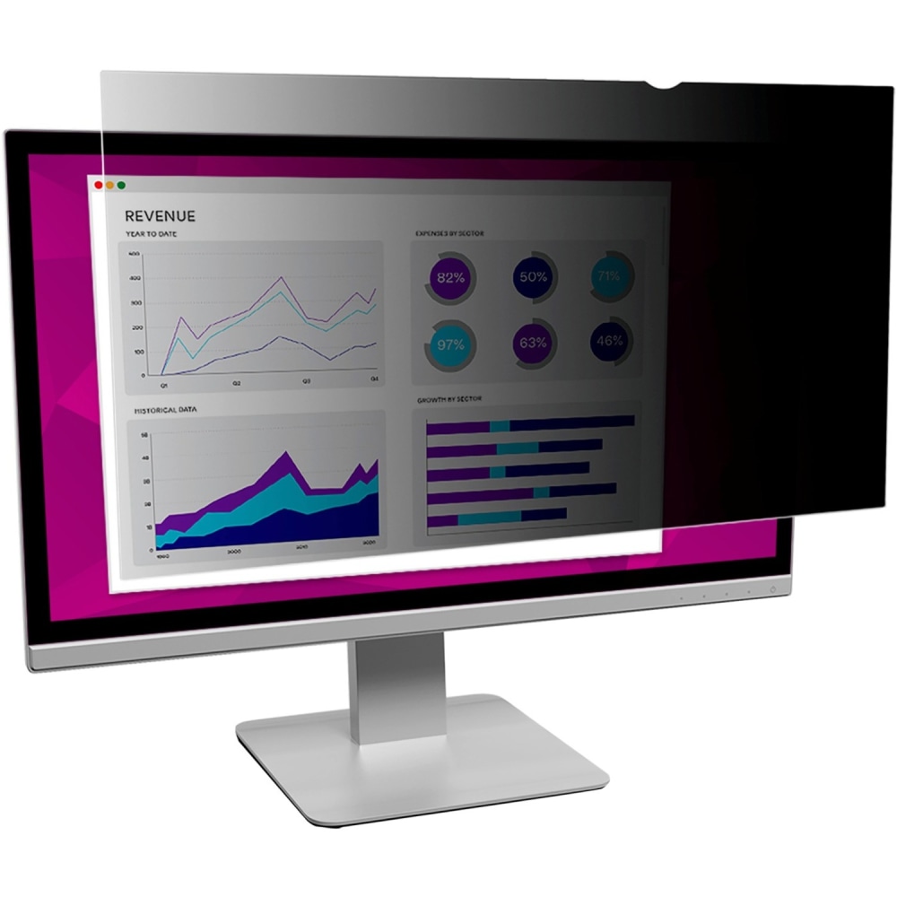3M High Clarity Privacy Filter for Monitors, 22in Full Screen, 16:10 Aspect Ratio, Reduces Blue Light MPN:HC220W1B