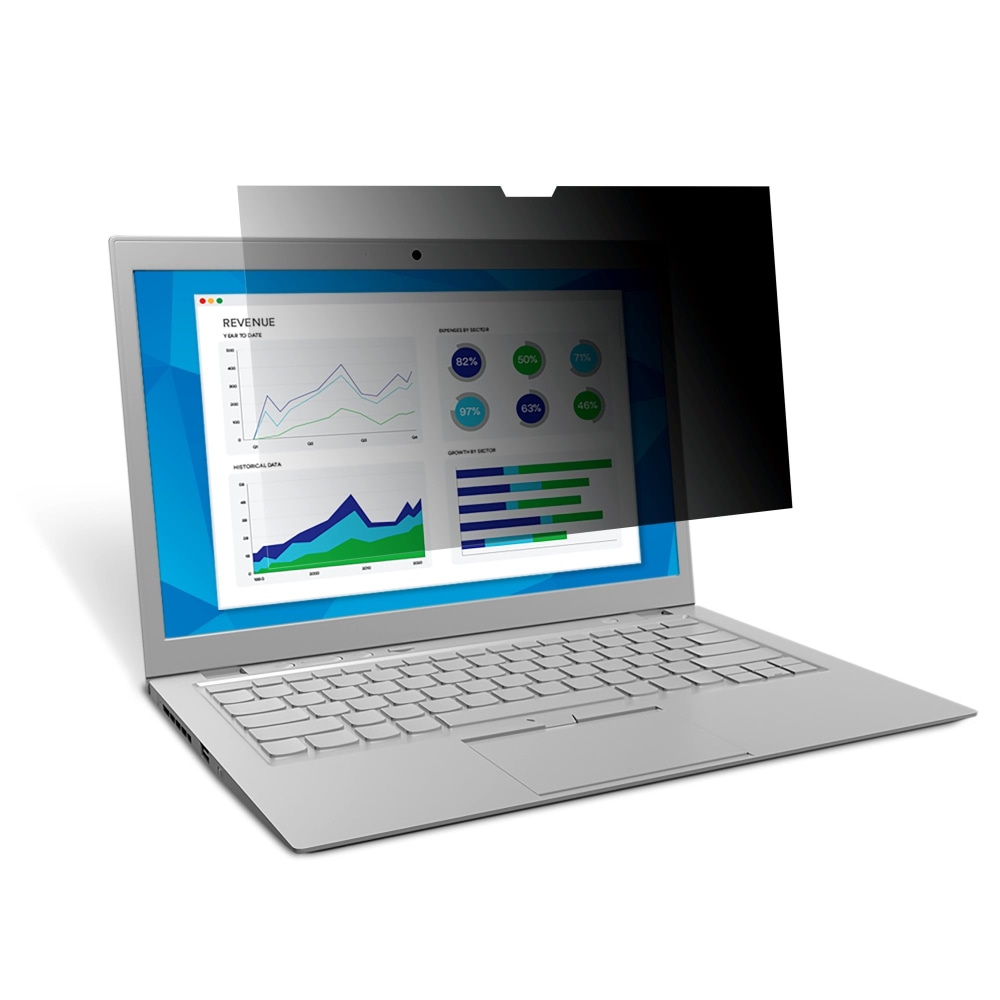 3M Privacy Filter Screen with COMPLY Attachment for 14in Widescreen Laptops, 16:9 Aspect Ratio, Reduces Blue Light, Anti-Glare MPN:PF140W9B