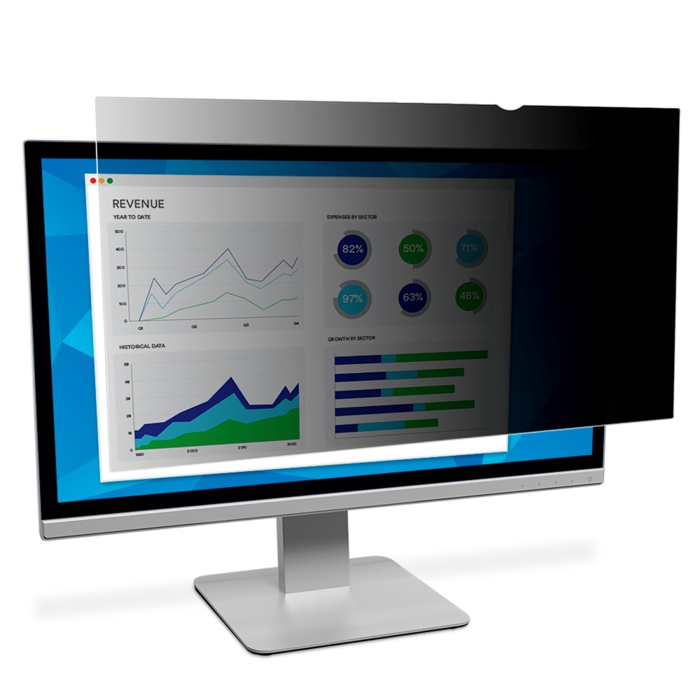 3M Privacy Filter Screen for 20in Widescreen Monitors, 16:9 Aspect Ratio, Reduces Blue Light, Anti-Glare MPN:PF20.0W9