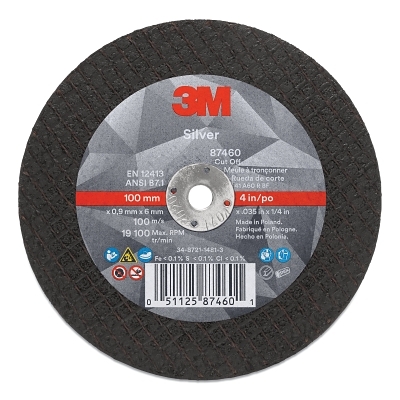 3M Silver Cut-Off WHEELT41 4