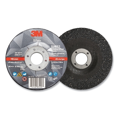 3M Silver Depcntr Grnd Whl T27 Qchng 4.5X1/4X7/8 MPN:7100141079