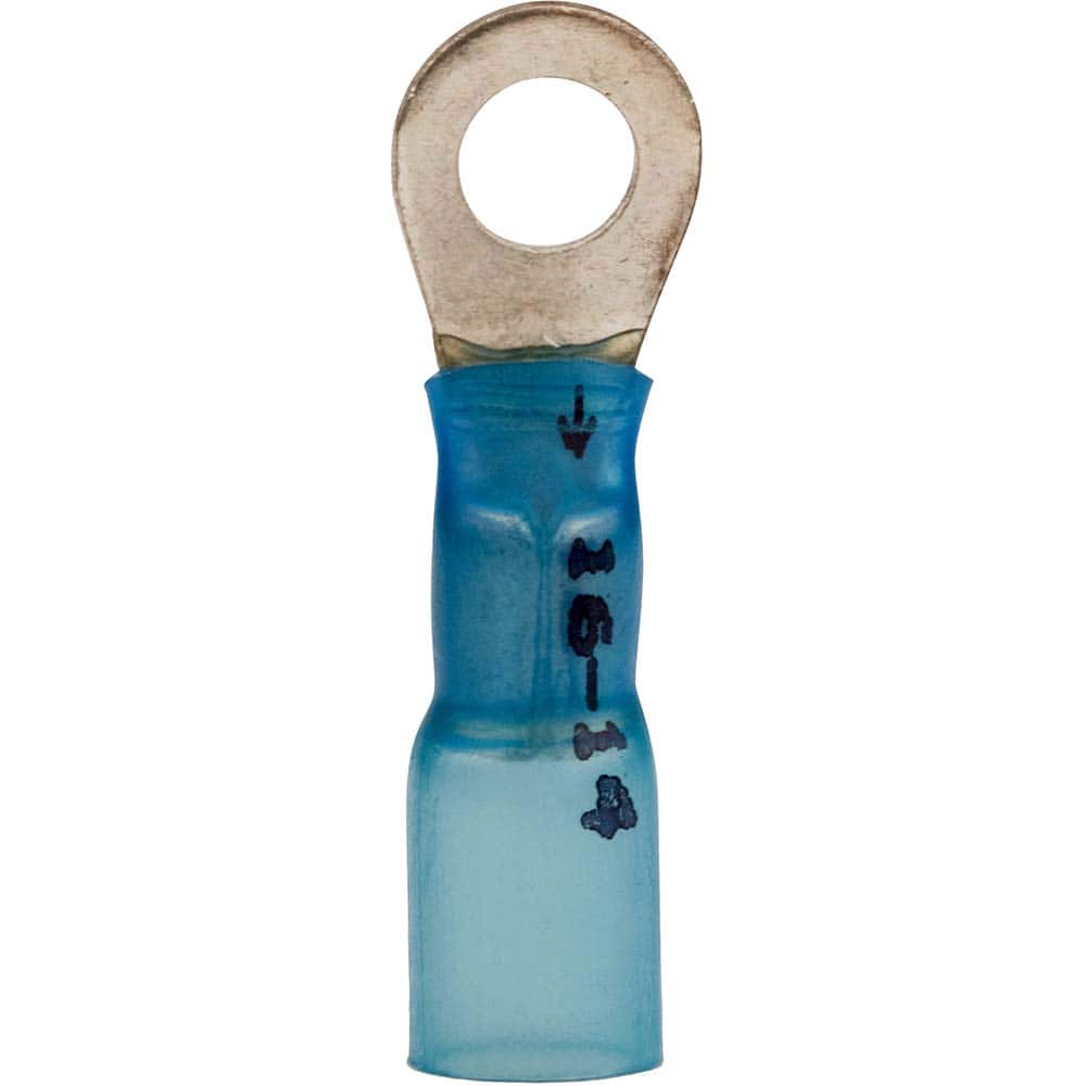 Circular Ring Terminal: Partially Insulated, 16 to 14 AWG, Crimp Connection MPN:7100164987 - Pkg Qty 25