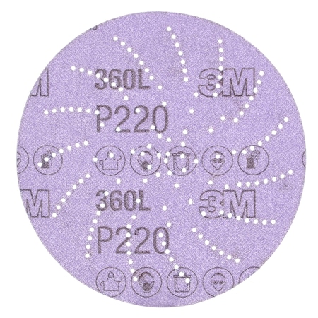 Abrasive Disc, 5 in Dia, Aluminum Oxide, P220 Grit MPN:0-00-51141-20541-0