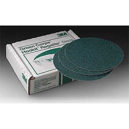 Hook-and-Loop Sanding Disc, 5 in Dia, No Hole, Ceramic, 40 Grit, Coated Type, 751U MPN:00509