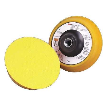 Hook-and-Loop Disc Backup Pad, 5 in Dia MPN:14738