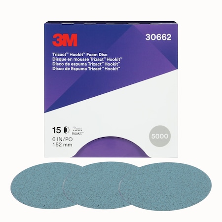 Trizact Hookit Foam Disc, 30662, 6