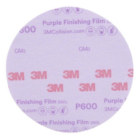 Sanding Disc, Finishing Film, Purple, PK50 MPN:30671