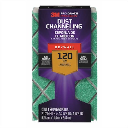 Sanding Sponge, Fine, 4 1/2