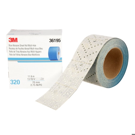 Abrasive Sheet Roll, Blue, PK4 MPN:36195