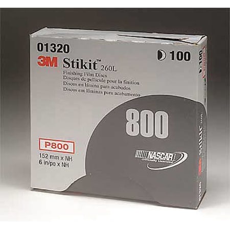 PSA Sanding Disc, Poly, 6in, P800G, PK400 MPN:60010021073