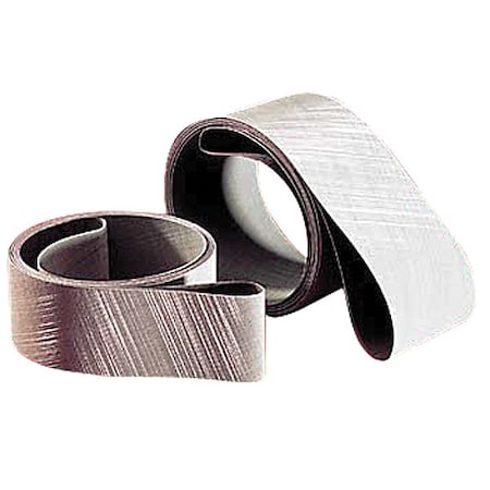 Sanding Belt, 4 in W, 90 in L, Coated, Aluminum Oxide, A30 Grit, Not Applicable, 237AA, Gray MPN:60090004338