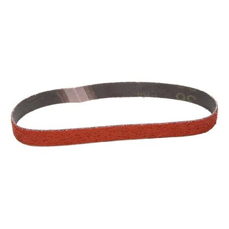 Sanding Belt, 3/4 in W, 18 in L, Coated, Ceramic, 36 Grit, Not Applicable, 777F, Orange MPN:60410003648