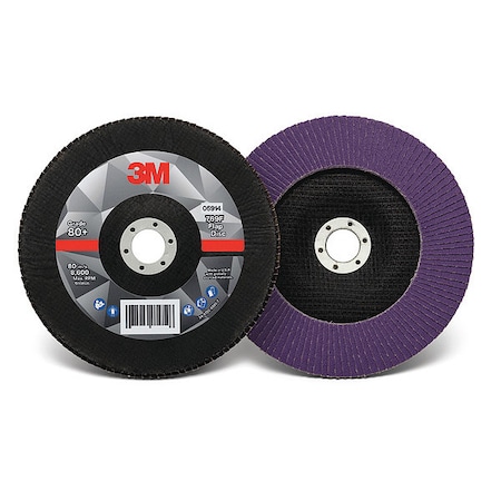 Flap Disc, 7 in Dia, 7/8 in Arbor, PK5 MPN:60440351470