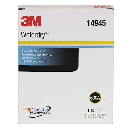 Sanding Sheet, 5 1/2in L, 4 1/2in W, PK1000 MPN:60455073233