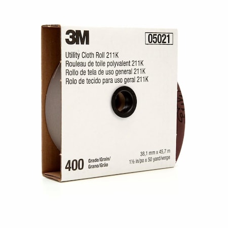Sanding Belt, 2 in W, 150 ft L, Closed Coat, Aluminum Oxide, 400 Grit, Gray MPN:7000118355