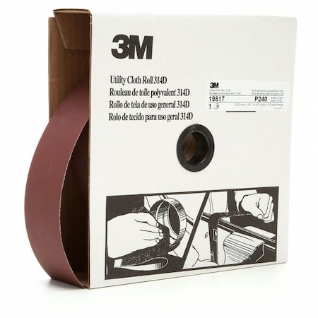 Abrasive Utility Roll, Grit P240, Maroon MPN:7000118537