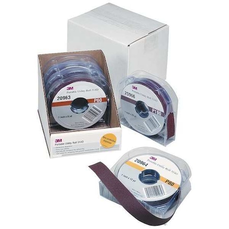Abrasive Roll Kit, 1 in W, 24 ft L, Cloth MPN:7000118641